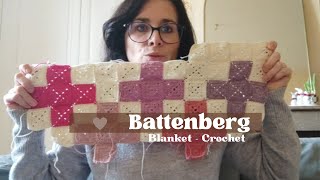 Moment Crochet 1  Battenberg Blanket [upl. by Karna]