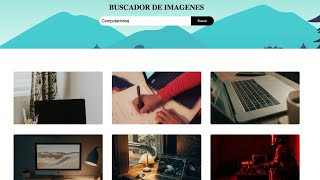 Cómo crear un Buscador de imagenes paso a paso  API de UNSPLASHCOM  html  css  js [upl. by Maximo130]