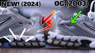 New 2024 vs OG 2003 Nike Air Zoom Spiridon Cage 2 Comparison Review [upl. by Judon]