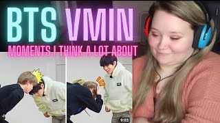 FIRST Reaction to V amp JIMIN FRIENDSHIP VMIN MOMENTS I THINK ABOUT A LOT 😁🤣 [upl. by Jeffie]