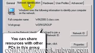 How To Configure Network Identification in Windows 2000 Part I [upl. by Ebner]