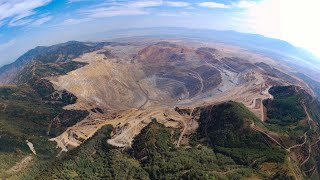 Bingham Canyon Mine Kennecott Copper Mine  Drone footage [upl. by Nasaj]