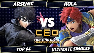 CEO 2024  Arsenic Joker Vs Kola Roy Smash Ultimate  SSBU [upl. by Gisela]