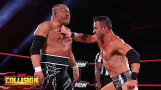 Roderick Strong takes on The Conglomeration’s Tomohiro Ishii  72024 AEW Collision [upl. by Aiciram584]