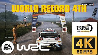 WORLD RECORD 4th  EA SPORTS WRC  FORD PUMA RALLY  TET LATVIA RALLY  Kirsits Wet  default SETUP [upl. by Warms222]