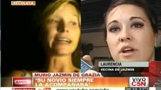 C5N  MURIO JAZMIN DE GRAZIA HABLA VECINA [upl. by Nagoh24]