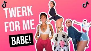 Twerk For Me Dance Challenge Part 1  The Best Dances  The Best Reactions  TikTok Compilation 2020 [upl. by Klusek4]