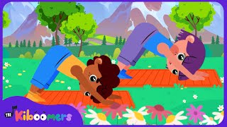 Preschool Yoga Video  The Kiboomers  Fun and Easy Yoga Poses for Kids [upl. by Zachar]