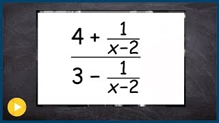 How to step by step simplify a complex fraction [upl. by Aicenra]