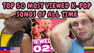 REACTION TO TOP 50 MOST VIEWED KPOP SONGS OF ALL TIME OCTOBER 2024  FIRST TIME WATCHING [upl. by Darnall]