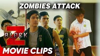 Zombies attack the basketball team  ‘Block Z’ 2020 Movie Clips  Joshua Garcia Julia Barretto [upl. by Arihay943]