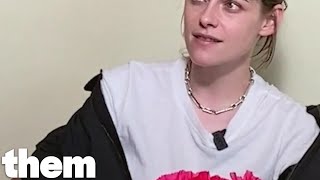 Kristen Stewart reveals her first queer crush 💓 [upl. by Aerdnaxela]