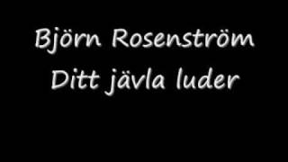 Björn rosenströmDitt jävla luder [upl. by Cassy952]