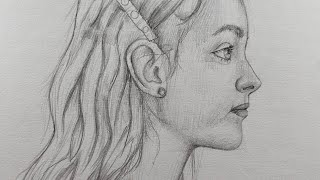 Drawing a Girls Face Using Loomis Proportions  Easy Tutoria [upl. by Yesdnyl407]