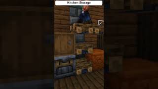 Minecraft Build Kitchen Storage shorts [upl. by Enovahs]