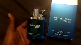 YACHT MAN BLUE by Myrurgia cologne unboxing and review [upl. by Hannon42]