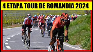 4 ETAPA TOUR de ROMANDIA 2024 BESTIAL SUBIDA EGAN Bernal Richard CARAPAZ [upl. by Ariay]