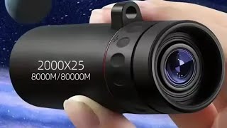 2000×25 outdoor HD monocular telescope portable mobile phone telescope trending [upl. by Anik757]