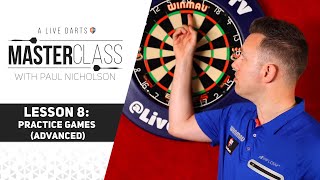 A Live Darts Masterclass  Lesson 8  Practice games for advanced level [upl. by Irehj821]