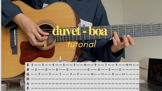 duvet  boa guitar tutorial with TAB [upl. by Maguire]