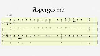 Asperges Me  Medieval Music Classical Bass Tabs HQ [upl. by Sineray8]