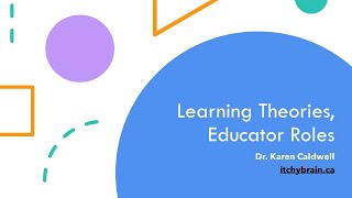 Learning Theories and Educator Roles  An Introduction [upl. by Ahsimet]