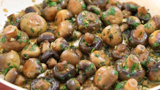 Garlic Mushrooms Recipe [upl. by Nairim]