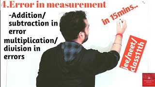 4Additionsubtractionmultiplication amp division in errorclass11th units amp measurement jee neet [upl. by Fanechka]