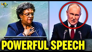 Barbados PM Mottley Powerful Speech at UNGA shocks the World [upl. by Arivle]