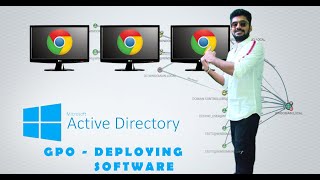 Active Directory  Deploying software using Group Policy [upl. by Yssor]