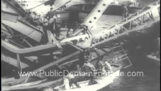 Vancouver Second Narrows Bridge Disaster  Narrows Bridge Collapse 1958 Newsreel [upl. by Aropizt]