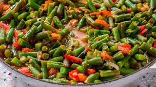 Greek Green Beans Recipe [upl. by Udella]