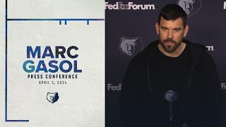 Marc Gasol Press Conference Ahead of Jersey Retirement [upl. by Noirad]