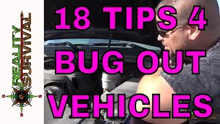 18 Tips For Bug Out Vehicles [upl. by Ellehsad327]