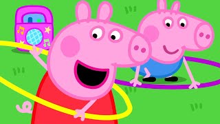 Brincando com bambolês  Peppa Pig Portuguese Brazil Episódios completos [upl. by Terrej794]