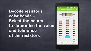 Electrodroid  Resistor Color Code Calculator [upl. by Meara]