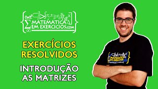 Exercícios Resolvidos  Matrizes introdução  Prof Gui [upl. by Loziram57]