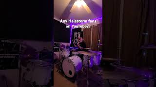 HalestormRocks halestorm igetoff drums drumcover rock alternative throwback shorts music [upl. by Eenahpets915]