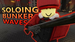 SOLOING BUNKERS 20 WAVES  Roblox Blackout Revival [upl. by Septima]