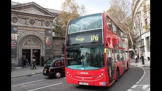 London Bus Route 176  Tottenham Court Road to Penge  FULL ROUTE VISUAL [upl. by Bixby458]