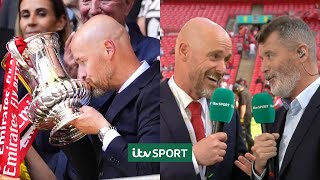 quotThis season was a messquot  Ten Hag reacts after guiding Man Utd to FA Cup triumph  ITV Sport [upl. by Matheson]