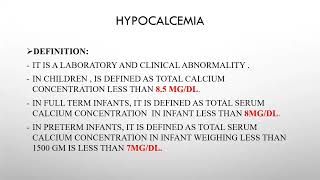 Hypocalcemia Dr Mariz Abdo undergraduate [upl. by Velvet]