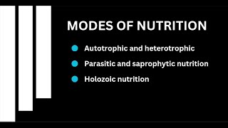 Modes Of Nutrition I Life Processes I Digestion I Biology [upl. by Buonomo525]