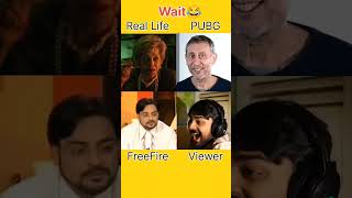 Shotgun Real Life Vs Pubg Vs Free Fire Vs Viewers Reaction😂 bgmi pubg freefire [upl. by Jed]