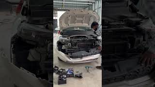 Kia sonet Projector fog light upgraded at Autoluxioautomobile autodetailing [upl. by Eniruam]