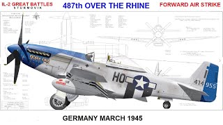 487th Over the Rhine March 1945 IL2 Great Battles single player [upl. by Renae]