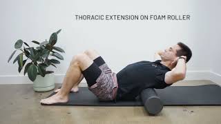 Thoracic Extension on Foam Roller [upl. by Nnyrat]