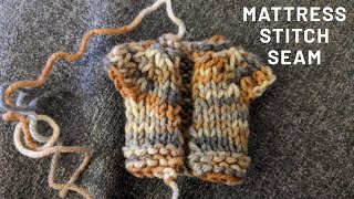 Mattress stitch How to seam using mattress stitch [upl. by Darice]