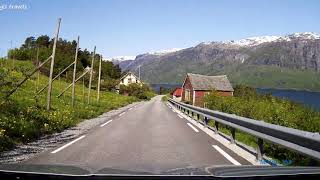 Norway Nature  The Drive from Utne to Jondal [upl. by Miharbi]