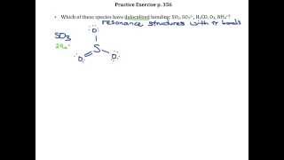 Practice Exercise p 356 Delocalized Bonding [upl. by Schell]